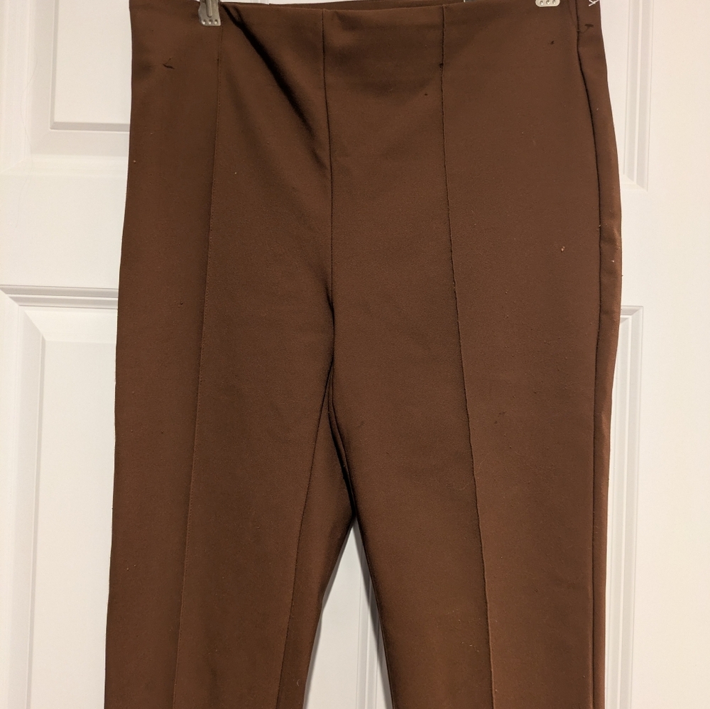 Rachel Zoe Pull On Slim Pants Copper Brown 6 - Picture 6 of 9